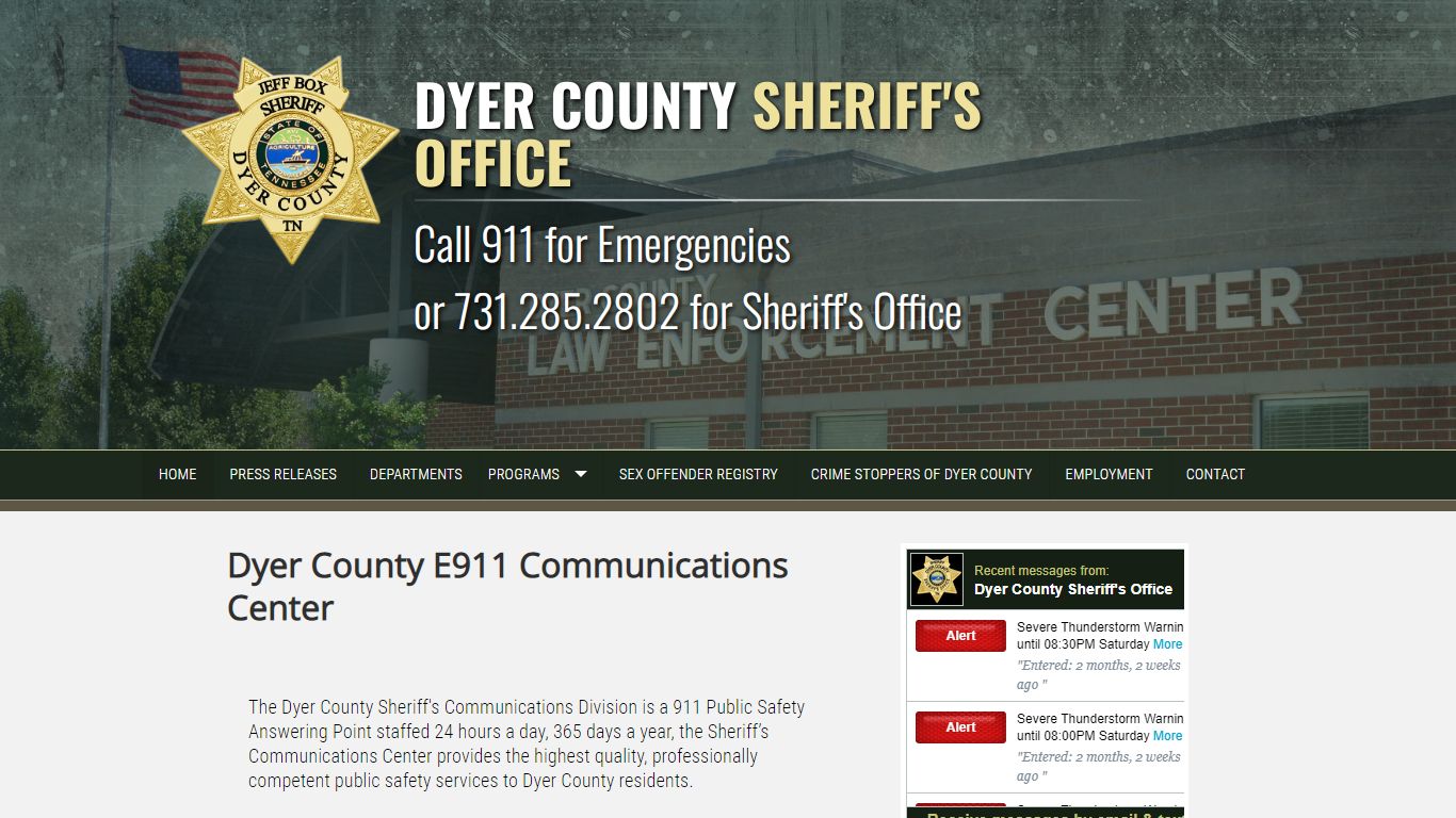 Home - Dyer County Sheriff's Office - Tennessee
