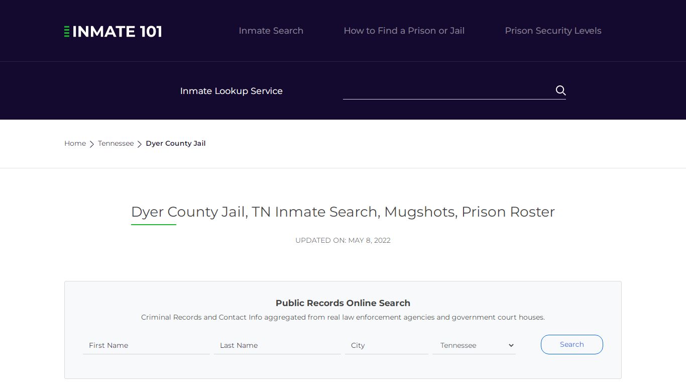 Dyer County Jail, TN Inmate Search, Mugshots, Prison Roster